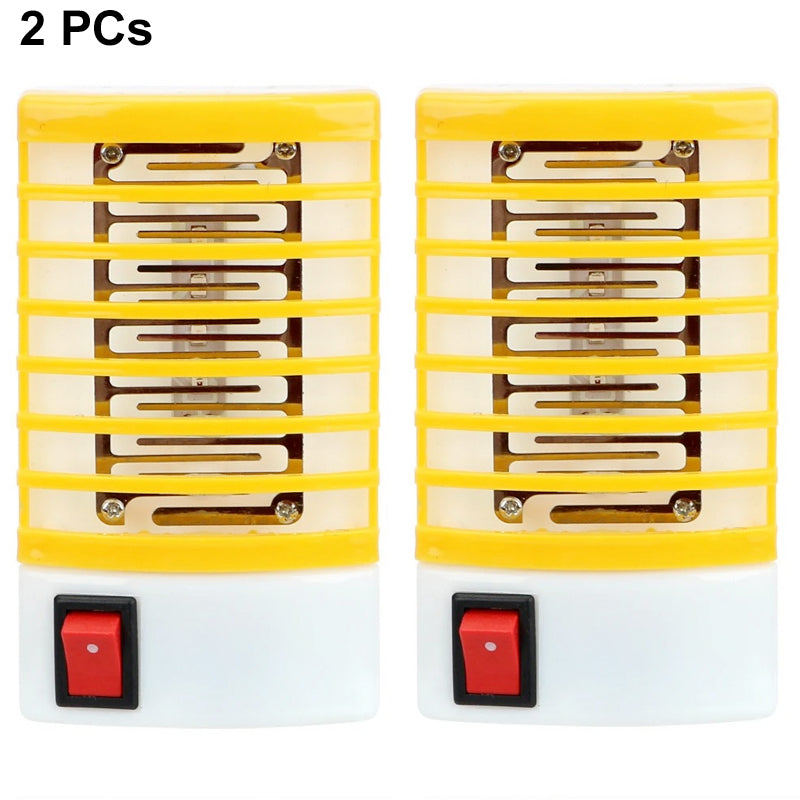 Set of 2 – Mini Electric Mosquito Killer Lamp – LED Light Insect Trap for Indoor Use – Safe, Noiseless & Chemical-Free