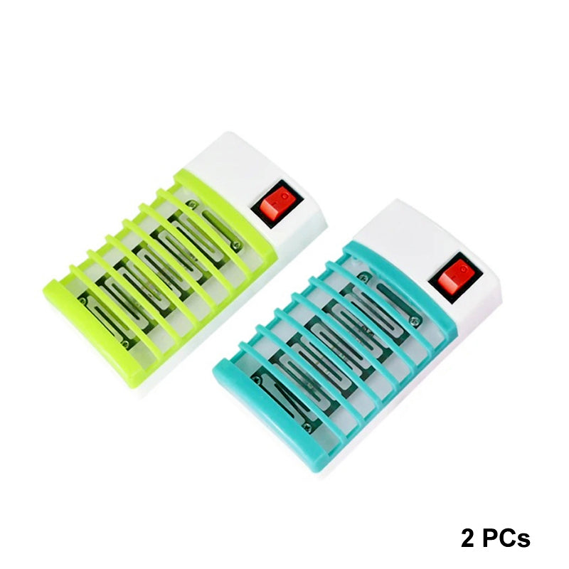 Set of 2 – Mini Electric Mosquito Killer Lamp – LED Light Insect Trap for Indoor Use – Safe, Noiseless & Chemical-Free
