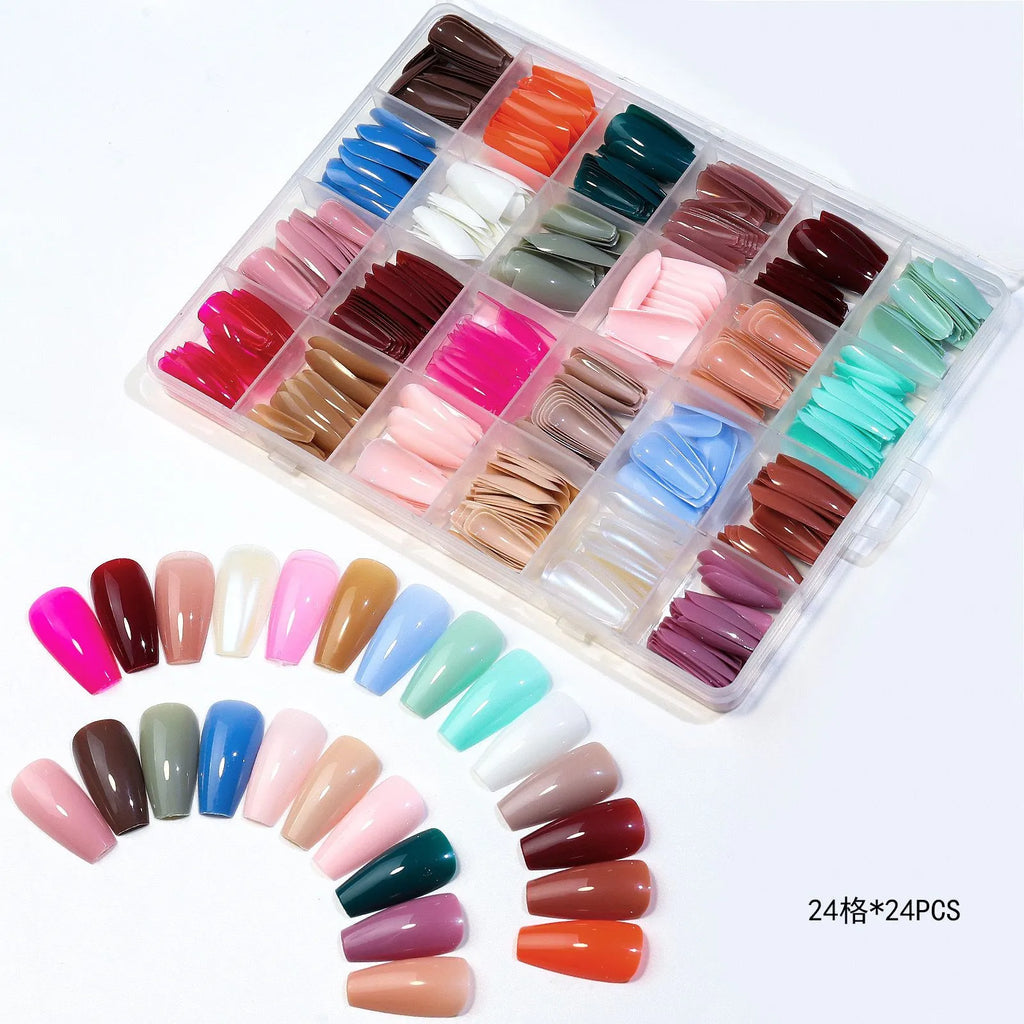 288 PCs colorful nails box